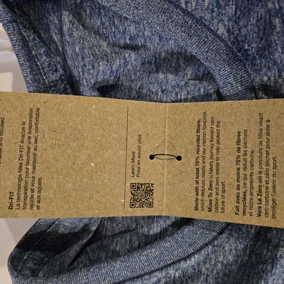 Nike DriFit Blue Heathered T-Shirt - Picture 7 of 7